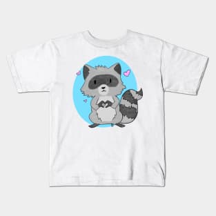 Little Raccoon Love Kids T-Shirt